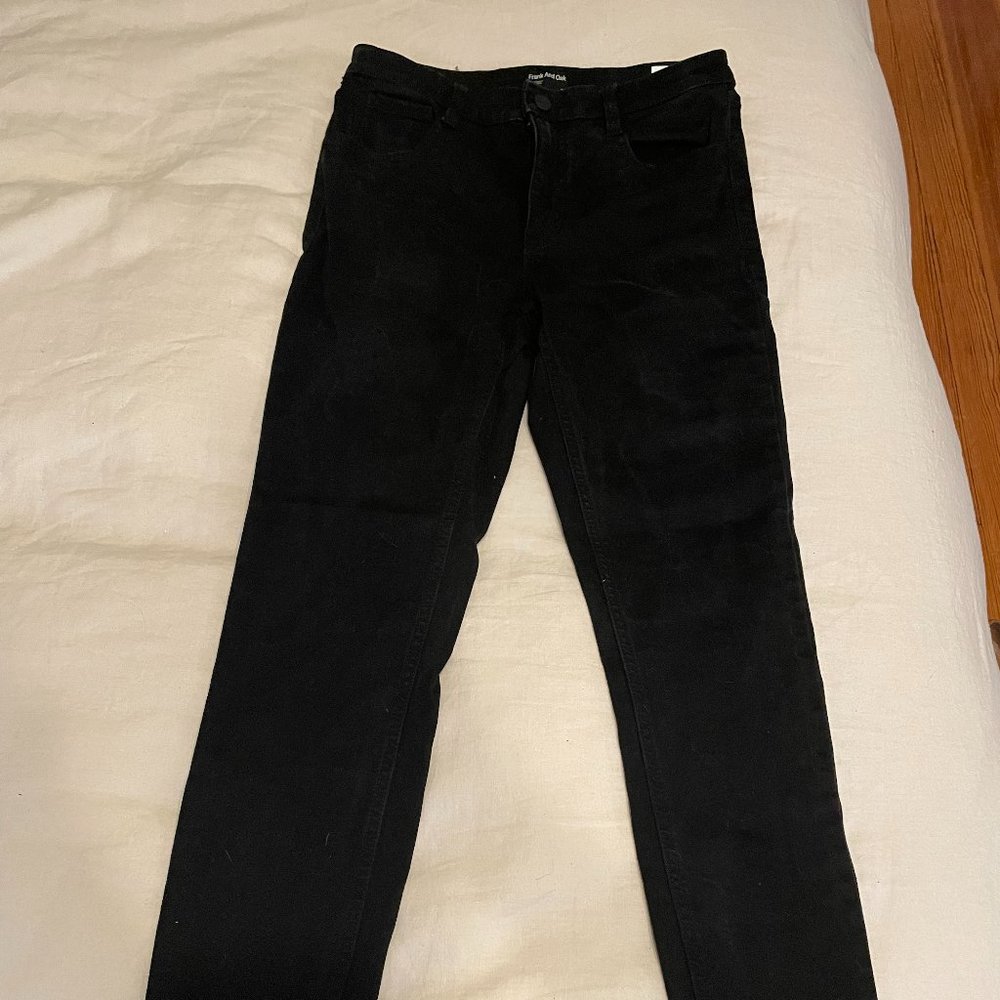 Frank & Oak Debbie Black Jeans Size 28